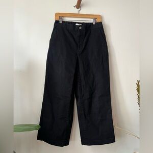 OAK + FORT Black Chinos High-Waisted Modern